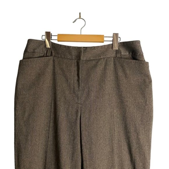 Haggar Women's Tan Rayon Blend Straight Leg Pants - Picture 2 of 8